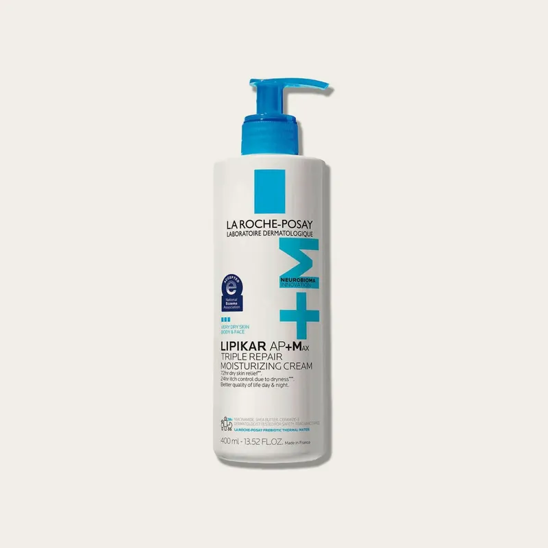 La Roche-Posay Lipikar AP+MAX Triple Repair Moisturizing Cream, flacone con pompa da 400 ml (13,52 fl oz)
